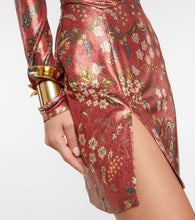 Etro Paisley high neck minidress