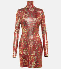 Etro Paisley high neck minidress. Etro Paisley 高领迷你连衣裙