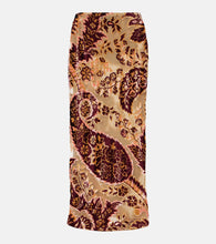 Etro Paisley jacquard velvet midi skirt - Etro 佩斯利提花天鹅绒中长裙