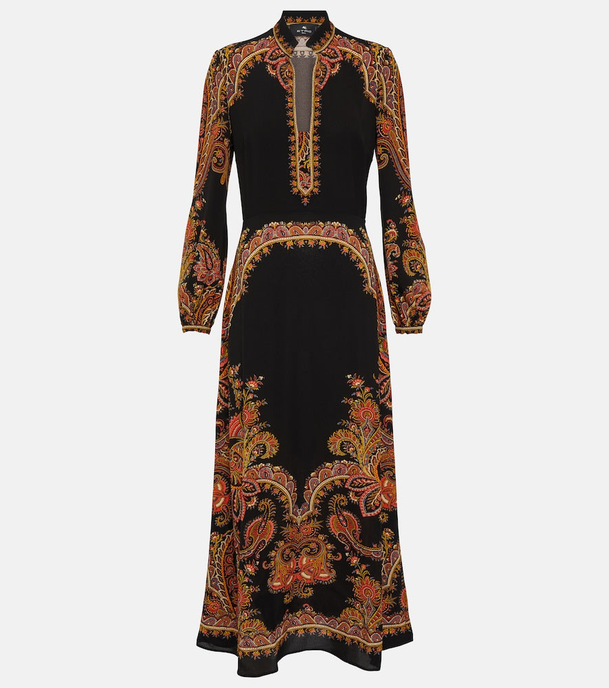 Etro Paisley midi dress. Etro Paisley 中长连衣裙