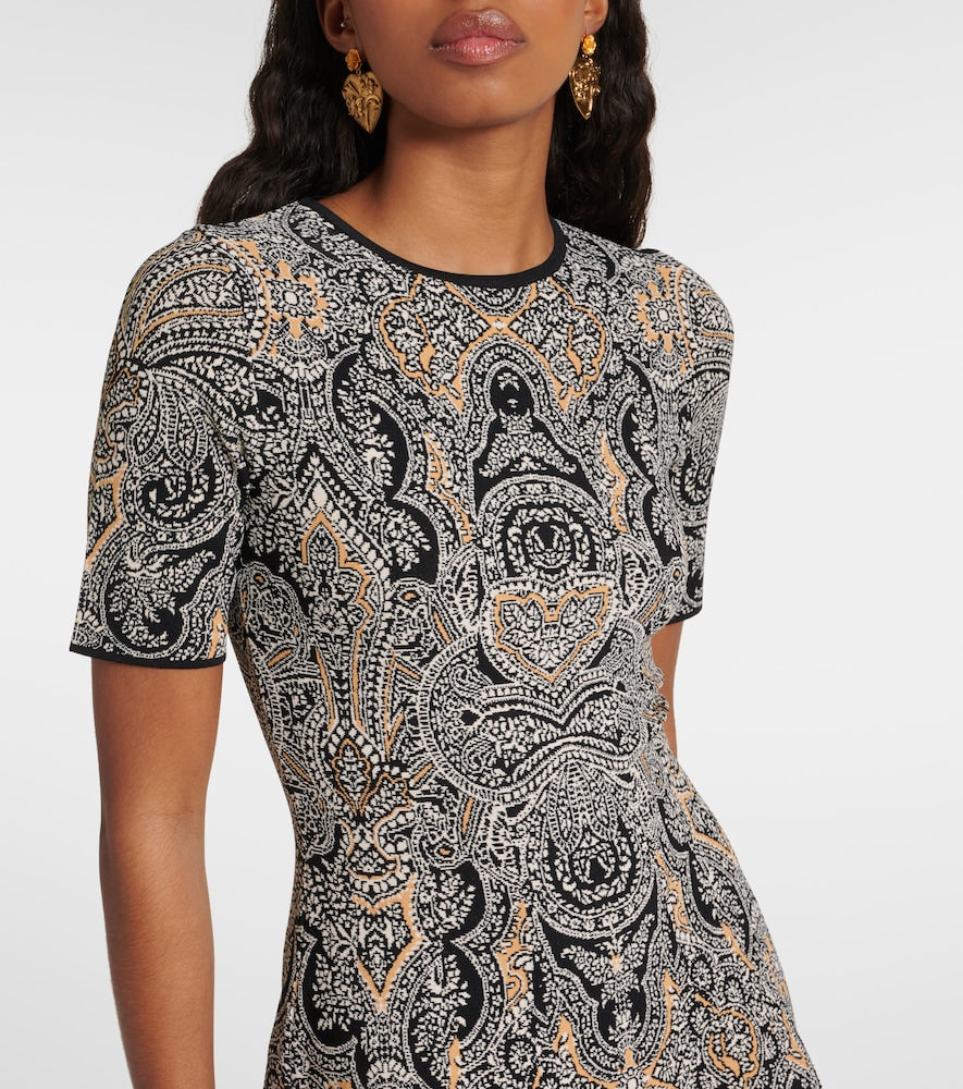 Etro Paisley printed minidress
