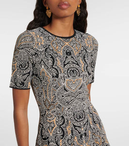 Etro Paisley printed minidress