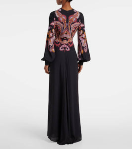 Etro Paisley sabl√É¬© maxi dress