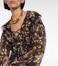 Etro Paisley silk-blend minidress
