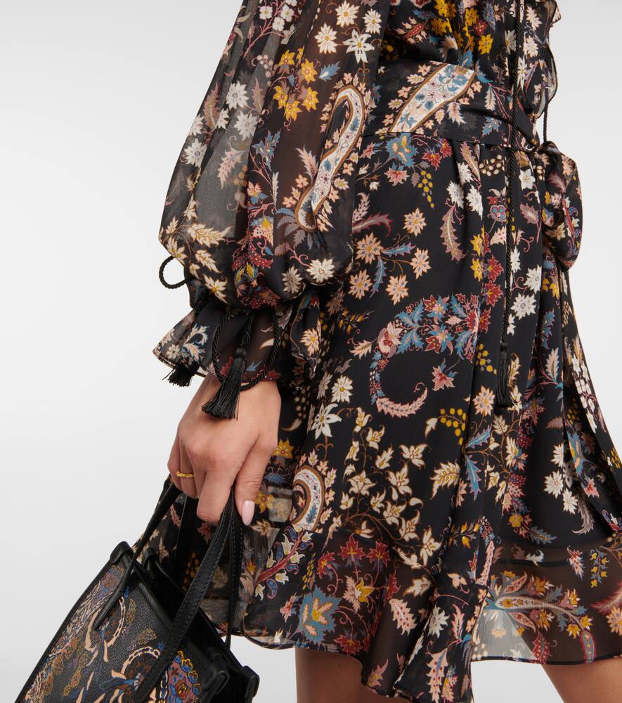 Etro Paisley silk-blend minidress
