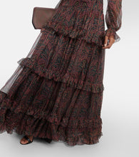 Etro Paisley silk gown