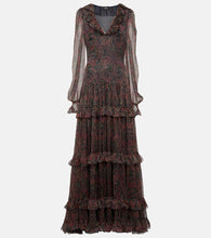 Etro Paisley silk gown