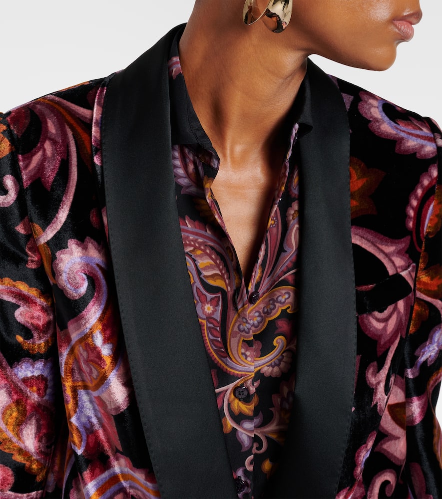 Etro Paisley velvet blazer