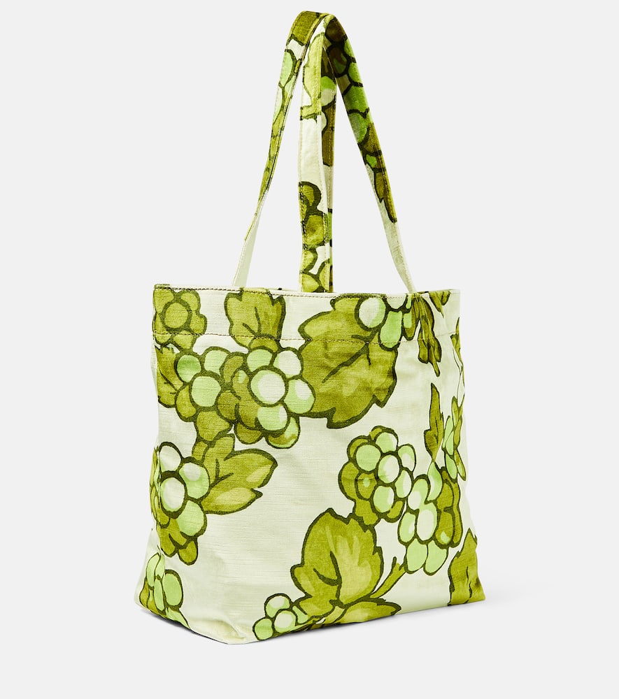 Etro Pegaso leather-trimmed tote bag