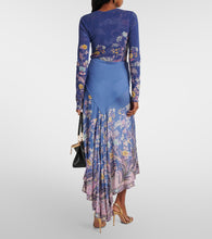 Etro Printed asymmetric maxi skirt
