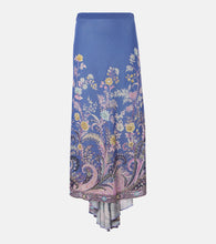 Etro Printed asymmetric maxi skirt - Etro 印花不对称长裙