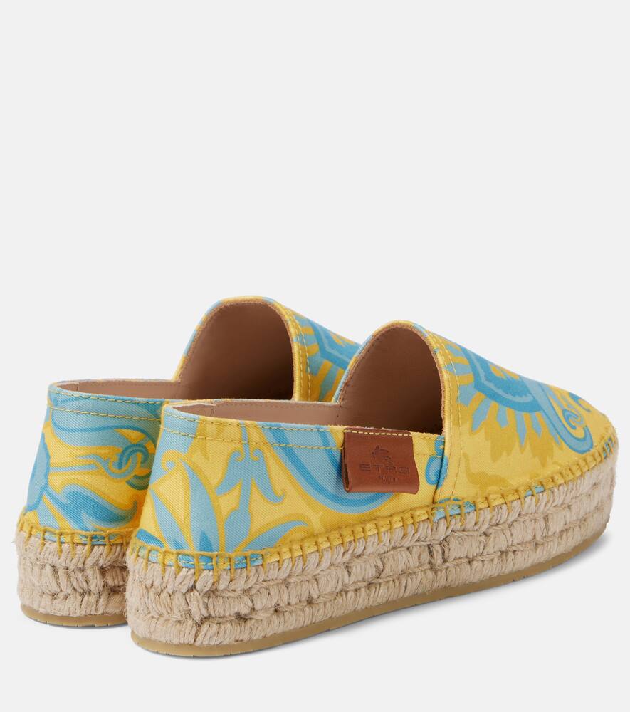 Etro Printed canvas espadrilles