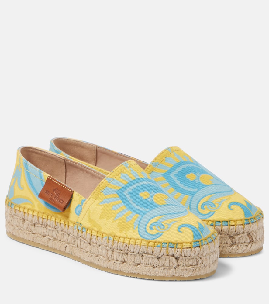 Etro Printed canvas espadrilles