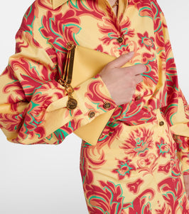 Etro Printed cotton and silk maxi dress