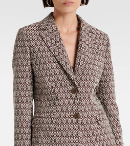 Etro Printed cotton-blend blazer