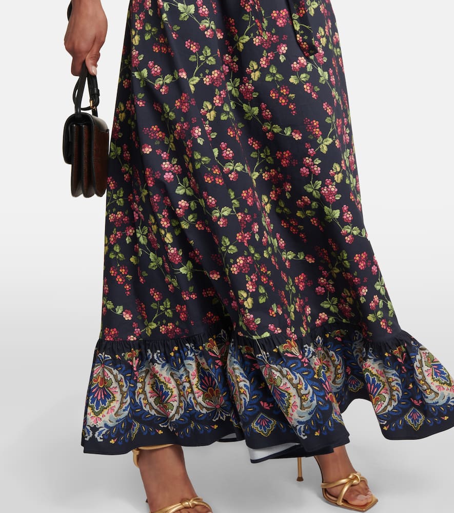 Etro Printed cotton-blend maxi dress