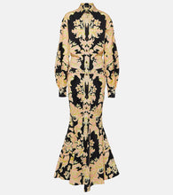 Etro Printed cotton-blend maxi shirt dress. Etro 印花棉混纺长款衬衫裙
