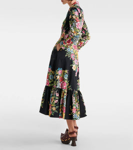 Etro Printed cotton midi dress