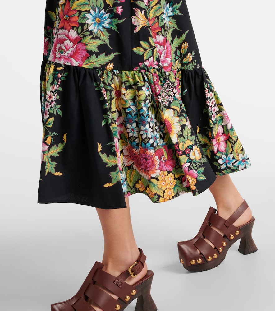 Etro Printed cotton midi dress