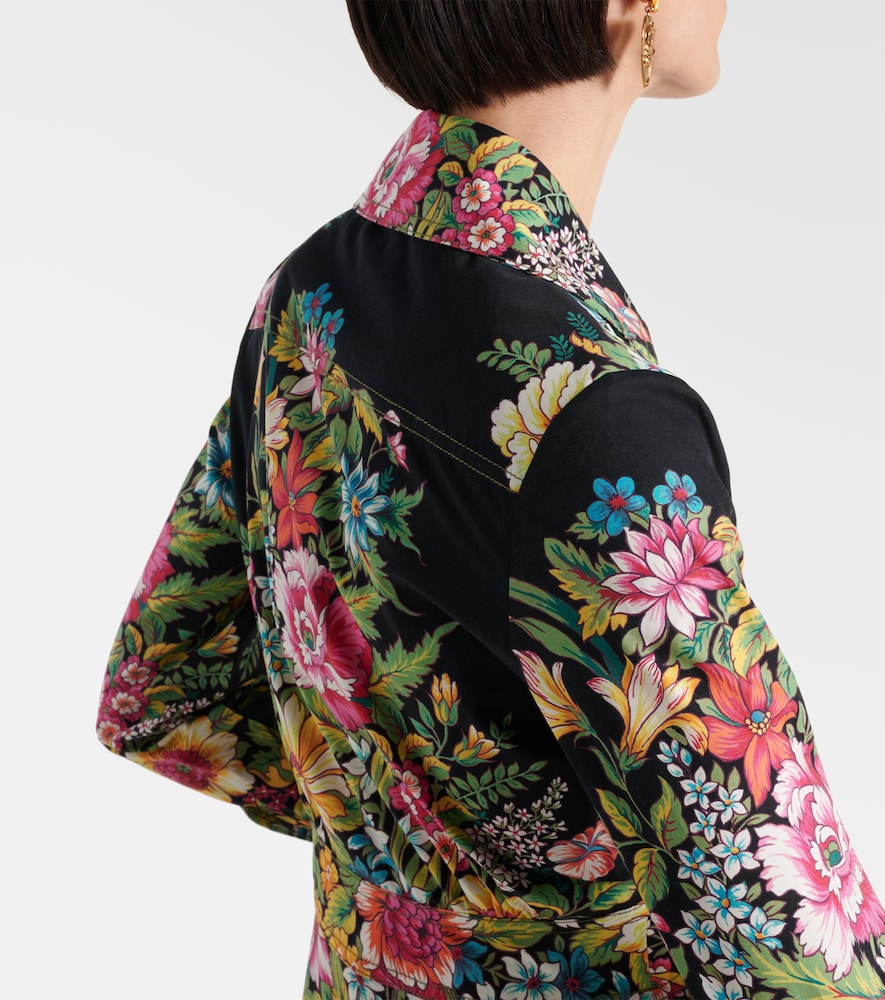 Etro Printed cotton midi dress
