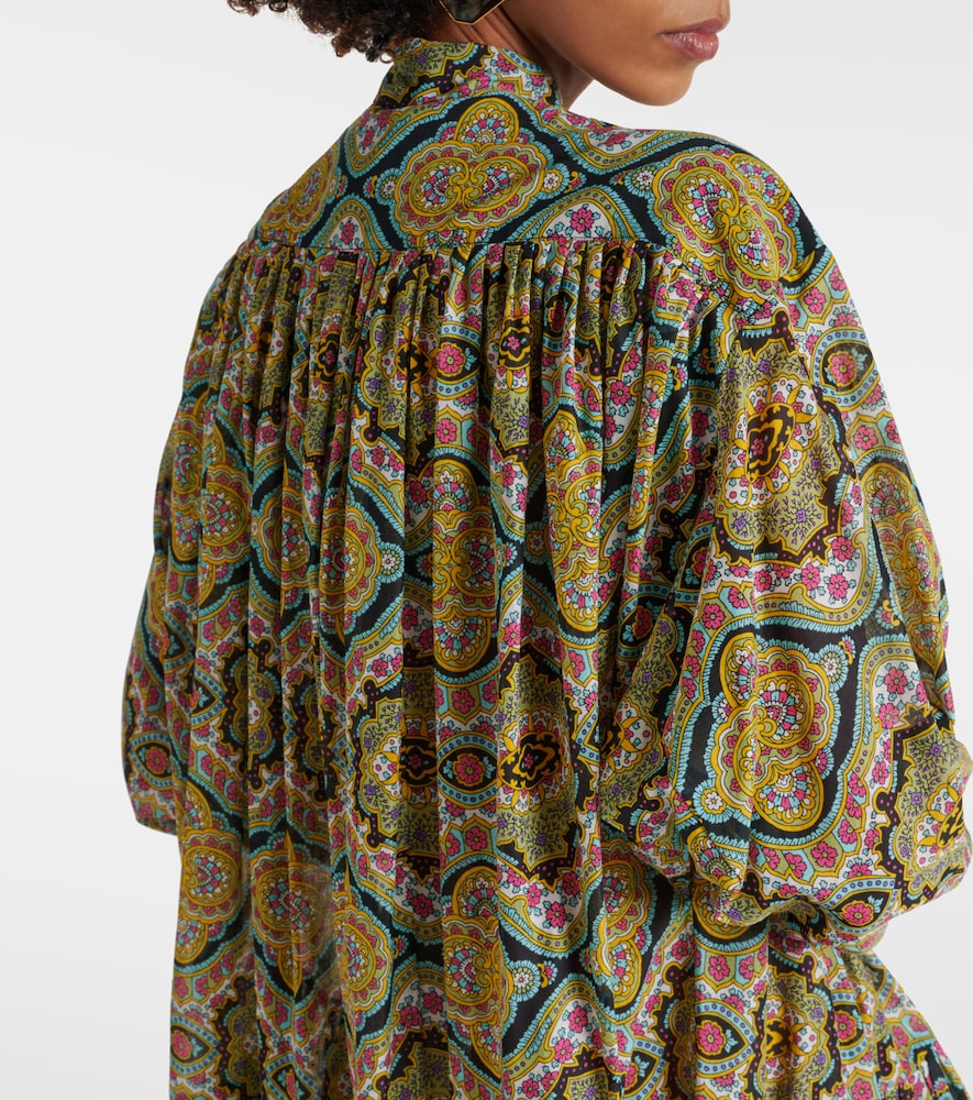 Etro Printed cotton shirt dress