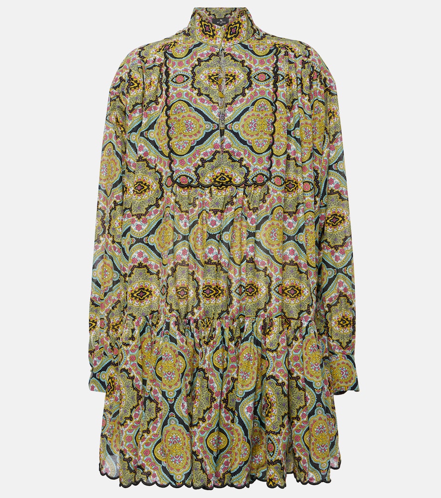 Etro Printed cotton shirt dress. Etro 印花棉质衬衫裙