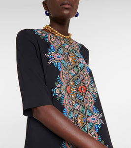 Etro Printed jersey tunic dress