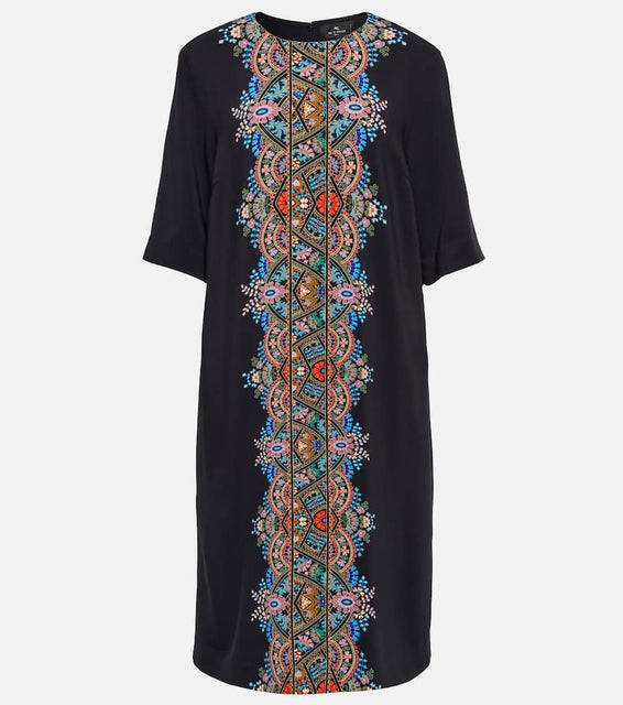 Etro Printed jersey tunic dress