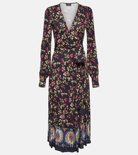 Etro Printed jersey wrap dress