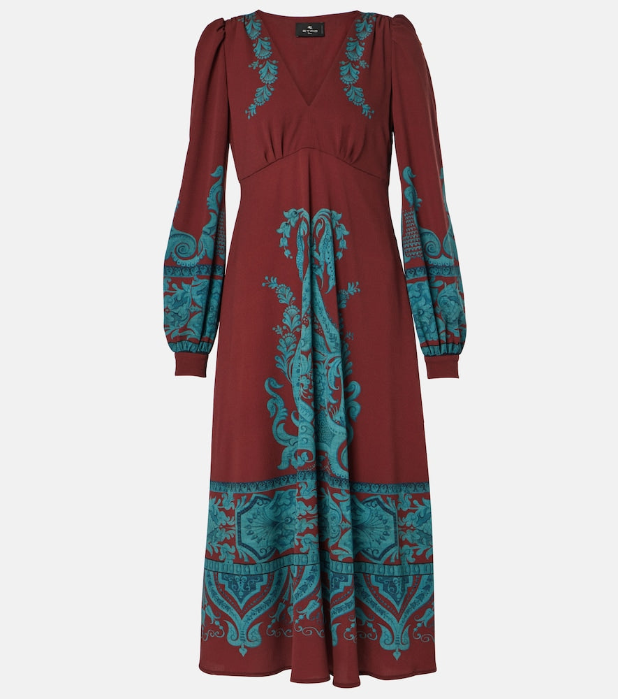 Etro Printed midi dress. Etro 印花中长连衣裙