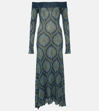 Etro Printed off-shoulder midi dress
