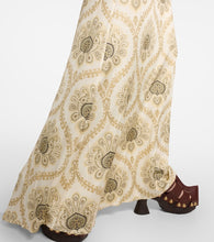Etro Printed puff-sleeve gown
