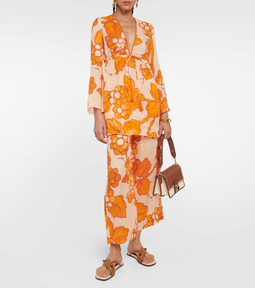 Etro Printed ramie tunic