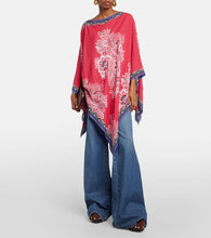 Etro Printed satin cape