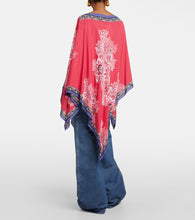 Etro Printed satin cape