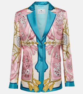 Etro Printed silk blazer