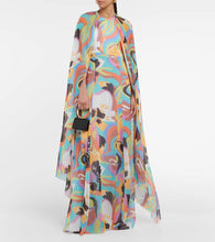 Etro Printed silk gown