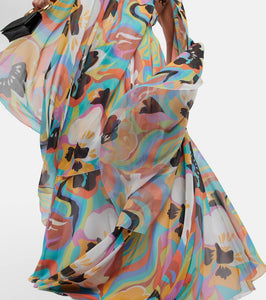 Etro Printed silk gown