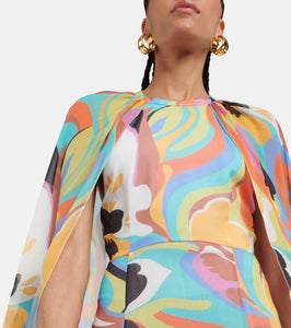 Etro Printed silk gown