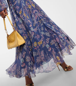 Etro Printed silk gown