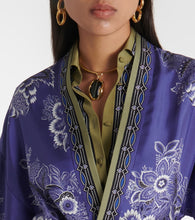 Etro Printed silk twill robe