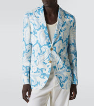 Etro Printed single-breasted cotton blazer