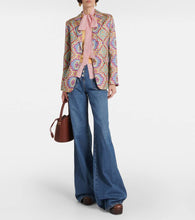 Etro Printed single-breasted silk blazer