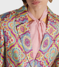 Etro Printed single-breasted silk blazer