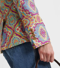 Etro Printed single-breasted silk blazer