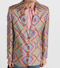 Etro Printed single-breasted silk blazer