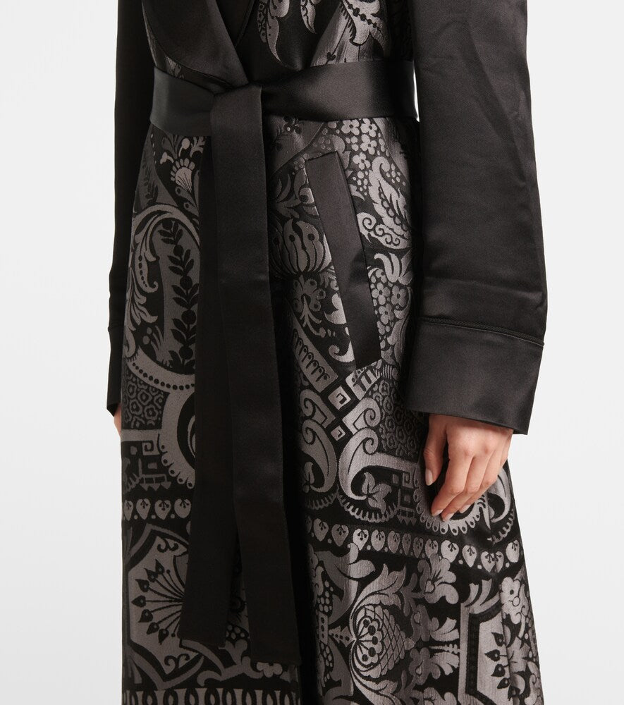Etro Silk-blend belted coat
