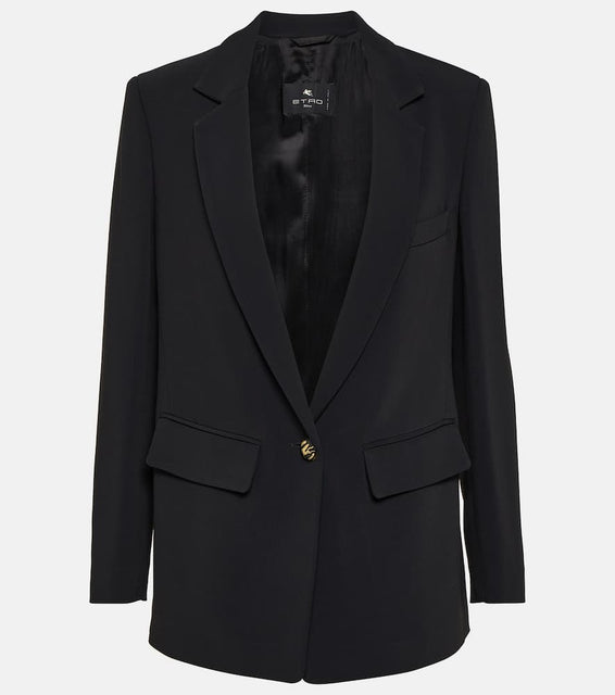 Etro Single-breasted cady blazer