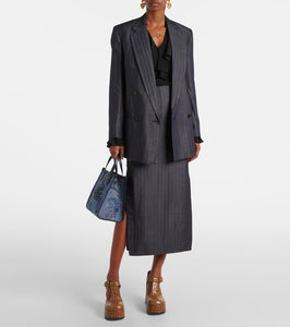 Etro Striped wool-blend blazer