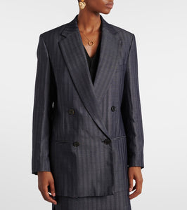 Etro Striped wool-blend blazer